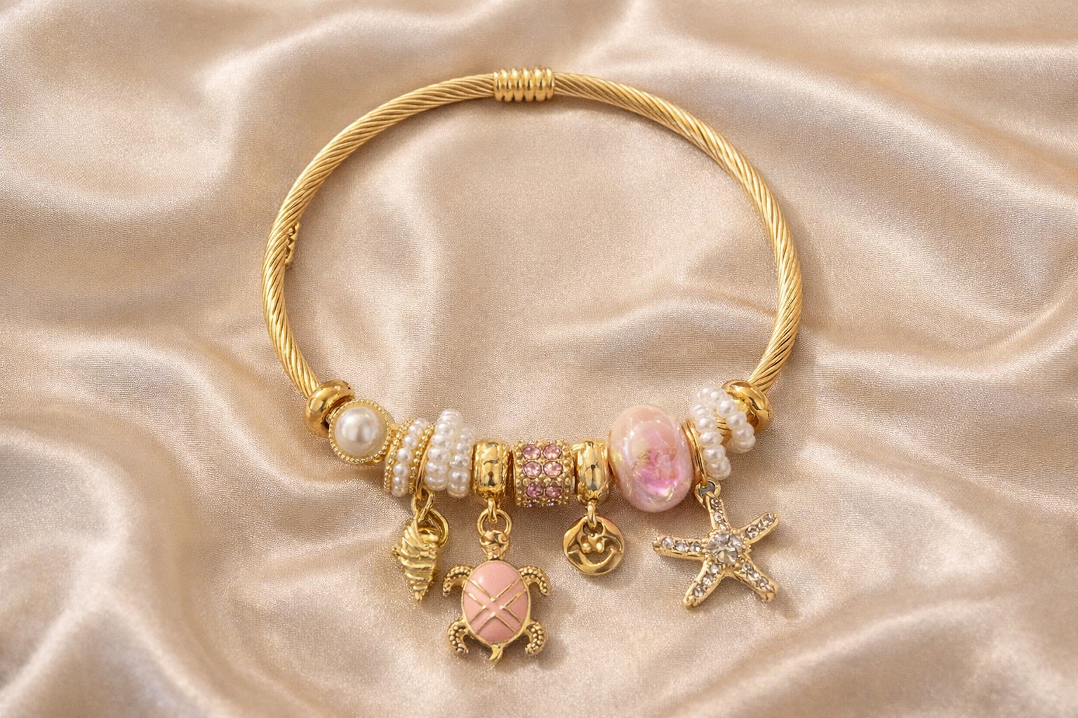 Sea Soul Charm Cuff