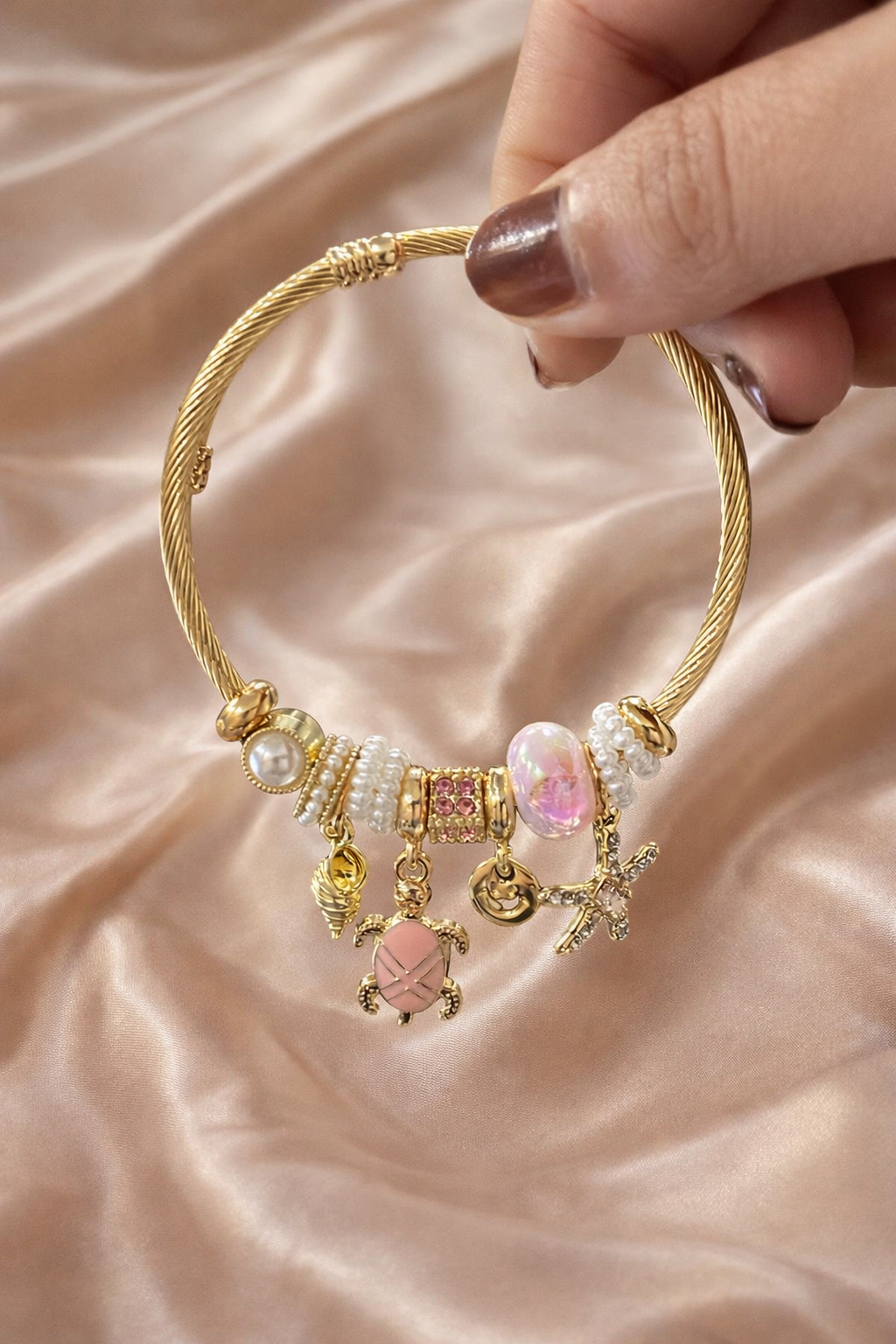 Sea Soul Charm Cuff