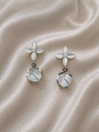 Anti-tarnish Noctra star clip-on earrings for women, lightweight no piercing comfort jewellery with elegant dangling design by Ashaarya